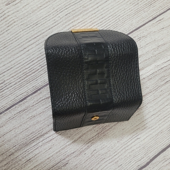 Lancel Key Card leather Wallet Black/Gold - Picture 4 of 6